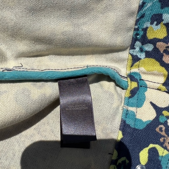 Liz Claiborne Women's Floral Denim Coat, Button Front and Cuffs, S - Picture 7 of 7